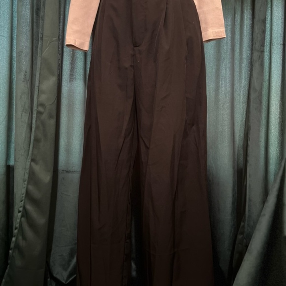 Sophisticated Black Wide Leg Women's Pants